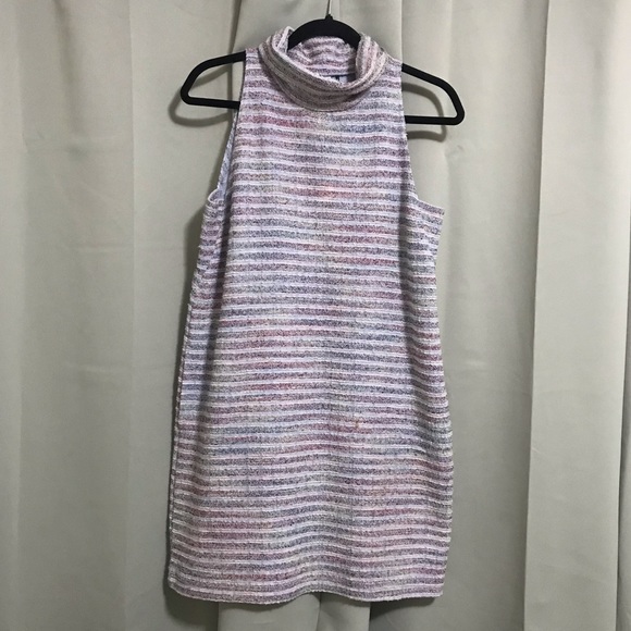 Anthropologie Akemi + Kin Multicolor Tweed Cowl Neck Dress - Picture 2 of 6